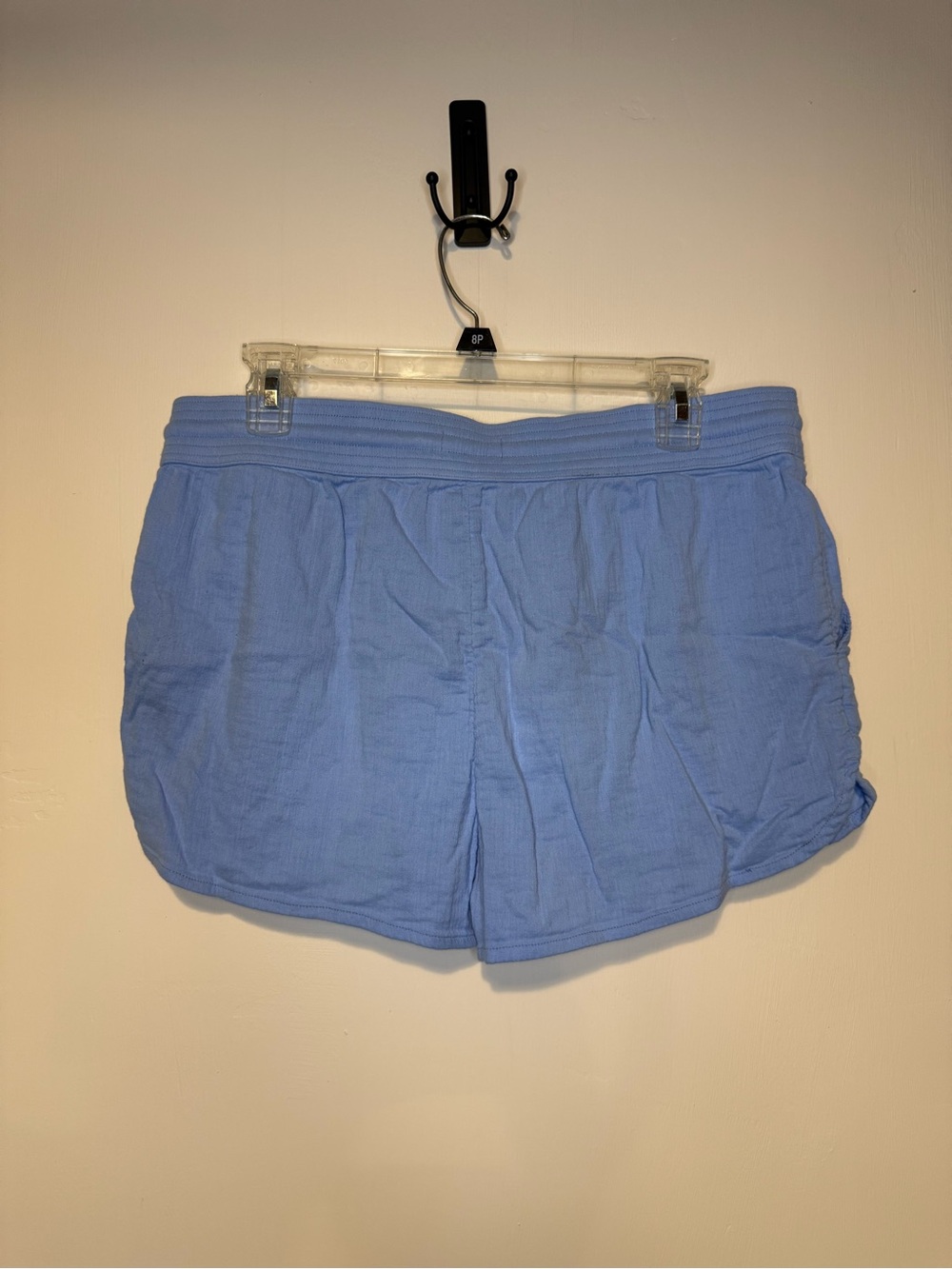 VINEYARD VINES Bright Blue Gauze Pull On Shorts Drawstring Cotton 2.5” M Pockets - Picture 4 of 6